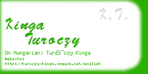 kinga turoczy business card